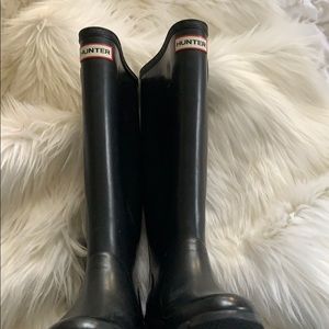 Original tall black hunter boots